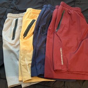 Men's Athletic Shorts - Gray, Yellow, Blue, Red - GET ALL 4.